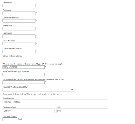 Membership Checkout Blank